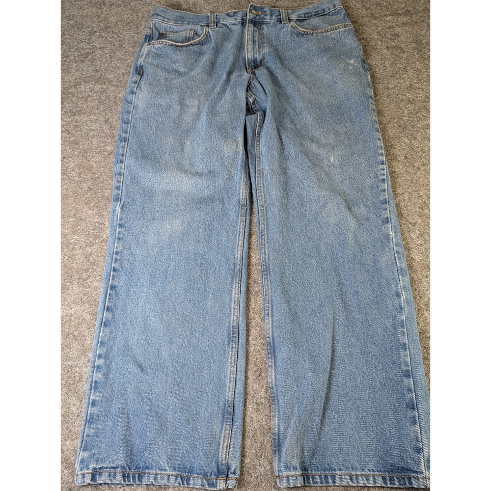 Blue Mountain Jeans Mens Size 38x32 Blue Denim Workwear Rugged Cotton NOTES
